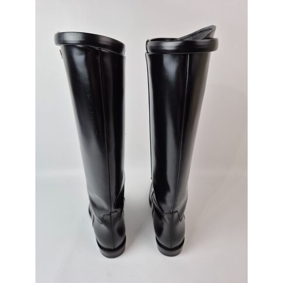 Toteme Women’s Black The Riding Leather Knee-High Boots Size 36 - Picture 4 of 6